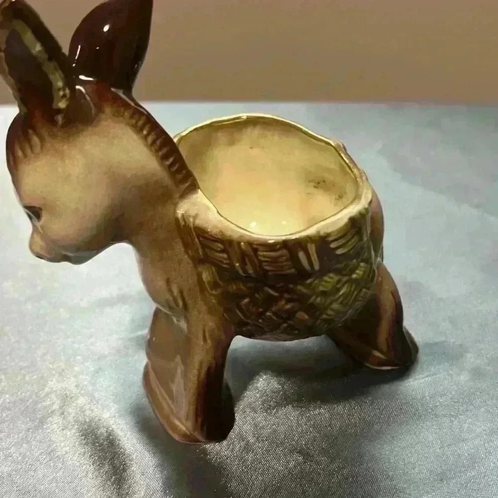 2 Vintage  Burro Planters - Picture 8 of 14